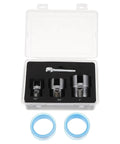 Dual Function Pipe Threading Tool Set For Water Lines Internal And External Thread Cutter Built To Last Pro Grade Steel in case