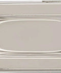 Nickel Recessed Sash Window Lift With Beveled Edge For Vertical Sliding Windows Stamped Brass Pull Pack Of 10 top view of handle