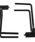 Two Pack Heavy Duty E Track Shovel And Tool Hanger Hooks for trailers trucks workshops, steel with black coating, side view