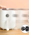 8 Piece Appliance Casters Self Adhesive Caster Wheels Furniture Sliders Universal Rollers with 3 Ball and 1 Ball Designs installed under a white kitchen appliance for easy movement