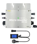 Rock Solid Six Hundred Watt Solar Grid Tie Micro Inverter with Peak MPPT tracking and AC data monitor