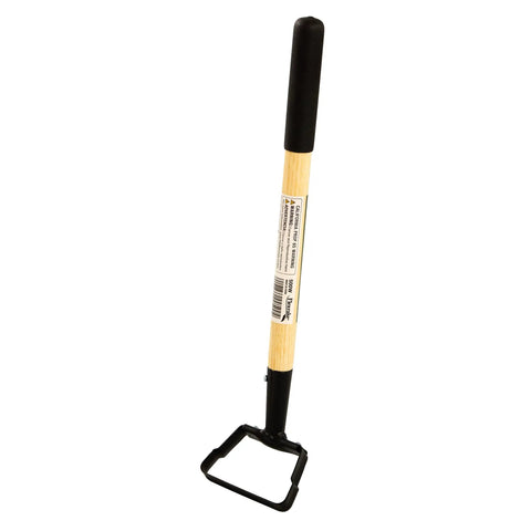 Hula Hoe Oscillating Stirrup Weed Cutter With 16 Inch Wood Handle And Rubber Grip for garden maintenance