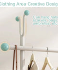Beefy Heavy Duty Clothing Rack With Hooks For Home And Laundry Movable Clothes Rail In Gold Finish Industrial Style 59.1 Inch Tall
