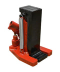 Professional Hydraulic Toe Jack Manual Pump For Track Gear And Containers Handles 2 Point 5 Ton Toe Lift And 5 Ton Top Reach compact red and black design.