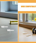 Complete Heavy Duty Plantation Blind Repair Kit Including 70 Color Matched Plastic Shutter Pins and Louver Staples on wooden surface.