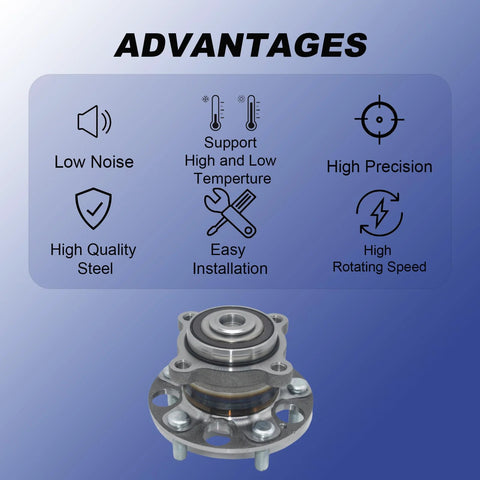 Rear Wheel Bearing Hub Assembly 512353 Fit Honda Accord 2008 2012 And Acura TSX 2009 2014 with performance features