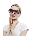 Bombproof CO2 Laser Goggles With Rock Solid OD 6 Plus Filter And Hella Clear 75 VLT Lens for engraving, cutting, and marking projects.