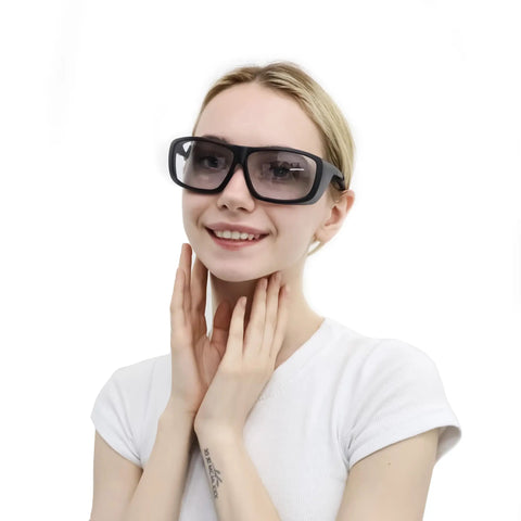 Bombproof CO2 Laser Goggles With Rock Solid OD 6 Plus Filter And Hella Clear 75 VLT Lens for engraving, cutting, and marking projects.
