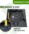 Turtle Stepping Stone Mold For Garden Concrete Pavers Reusable DIY Tortoise Mold For Cement Turtle Garden Path Form, ABS Plastic