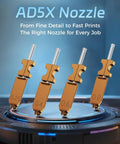 Four nozzles of Upgraded 0.4mm Hardened Nozzle Hotend Kit With All In One Design Wear Resistant Build And High Flow 32mm3/s