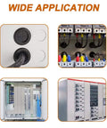 52 Piece Rubber Grommet Set In Six Sizes Round Hole Plugs For Drill Holes in various electrical applications