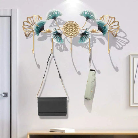 Super Slick Wall Mounted Coat Rack Keeps Entryway Looking Fresh Iron Hooks Hold Coats Bags Scarves Hats Built Tough Zero Sweat Setup, decorative design with 3 hooks.