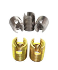 Threaded Inserts For Thread Repair M2 Through M10 Self Tapping Slotted Wire Type Bushing 302 Stainless Steel Pack Of 10 Durable Carbon Steel Repair Kit