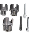Heavy Duty 3 Pc Pipe Threader Tool Kit For Electric Drill, Steel Internal External Thread Cutter, precision cut steel heads.