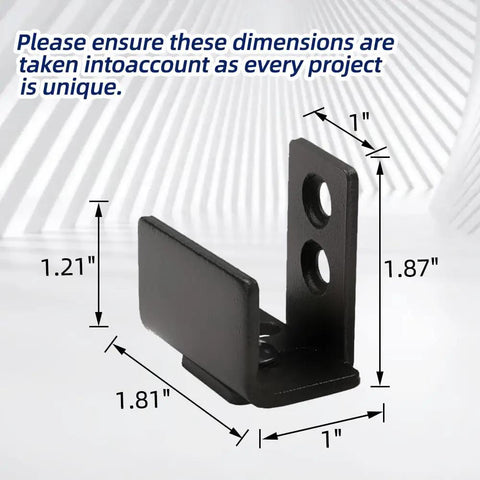 Adjustable U Shape Barn Door Floor Guide For Non Grooved And Grooved Doors Wall Mounted With Adjustable Bracket Fits Fifteen Sixteenths Inch To One And Three Sixteenths Inch Non Grooved Thick And One Seven Eighths Inch To Two Seven Eighths Inch Grooved