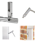 Three Sixteenth Inch Cable Railing Kit Fixed End For Wire Rope In Hollow Metal Posts Swageless Toggle Anchor Set T316