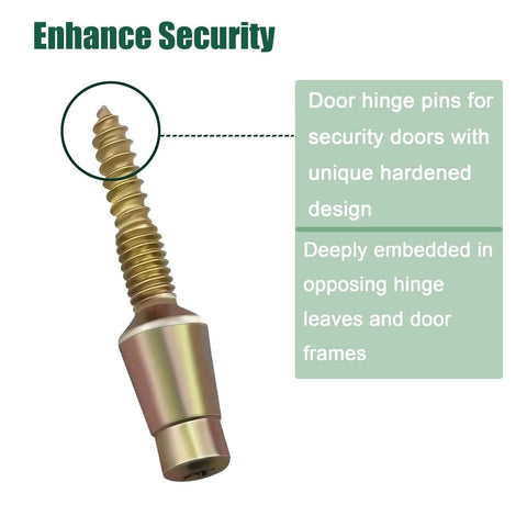 Tamper Resistant Door Hinge Screws Pack Of 10 visible with text highlighting enhanced security features