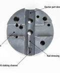 Universal Bench Block With Non Marring Urethane Construction For Pistols And Gunsmithing, dual-sided with labeled channels