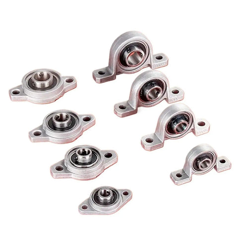 Self Aligning Mounted Block Housing Rhombic Pillow Bearing Zinc Alloy Thrust KP005 25mm Bore Heavy Duty built like tank, mounted set