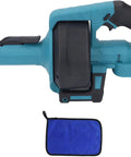 Heavy Duty Cordless Drain Snake Auger With LED Light For Sinks Bathtubs Toilets Auto Feed System Seven Meter Flexible Cable, blue design.