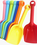 Eight Pack Heavy Duty Plastic Beach Shovels For Kids And Toddlers, Durable Sand Scoops For Beach Play, Bright Colorful Tools