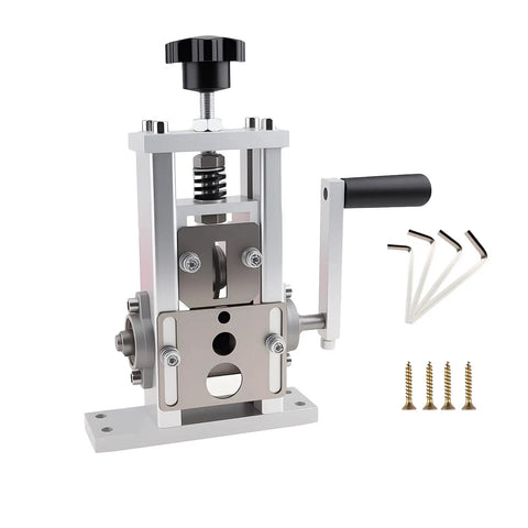 Drill Powered Wire Stripping Machine For Copper Cables 0.06 To 1 Inch Easy To Use Wire Peeler Tool with hand crank and screws