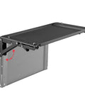 Foldable Wall Mount Workbench With Magnetic Tool Tray Heavy Duty Metal Work Table for Garage and Workshop Space Saving Design