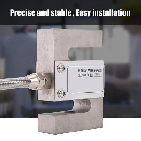 Heavy Duty Built Tough Load Cell Sensor Providing Straight Up Precision Weighing Output For Industrial Mixing Stations And Batching Systems With Zero Hassle Setup, 100kg capacity, stainless steel design.