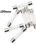 24 Value Glass Fuse Kit With 180 Pieces Fast Blow 250V Assortment, showing 5x20mm glass fuses for small electronics