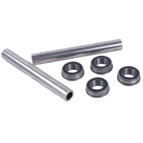 2X Stainless Steel Front Wheel Axle And Bearing Conversion Kit For Husqvarna 6 Inch Wheel Sleeves Beefed Up Pro Grade Durable Heavy Duty
