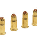 Brown Neck Down 22 Cal Single Shot Powder Load for Powder Actuated Fastening System, shown in close-up view, gold casing.