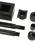 Square 45mm By 45mm One Sixteenth DIN Panel Punch Die Set With Draw Studs And Spacers Built For English And Metric Punch Sets 12 Ton Capacity