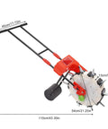 10 Beak Manual Seed Seeder For Peanut Corn And Beans, Precision Handheld Planter with 2.95 Inch Depth, iron body, dimensions shown