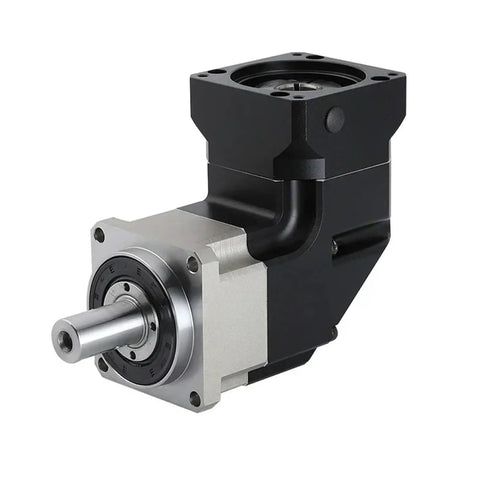 Heavy Duty Ninety Degree Planetary Gearbox For Servo And Stepper Motors with robust aluminum and steel design for precision applications.