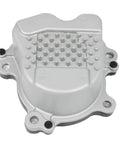 Premium Auxiliary Water Pump Direct Swap For 2013 Through 2018 Lexus Es300h And 2012 Through 2017 Toyota Camry, shiny silver pump with mounting holes.