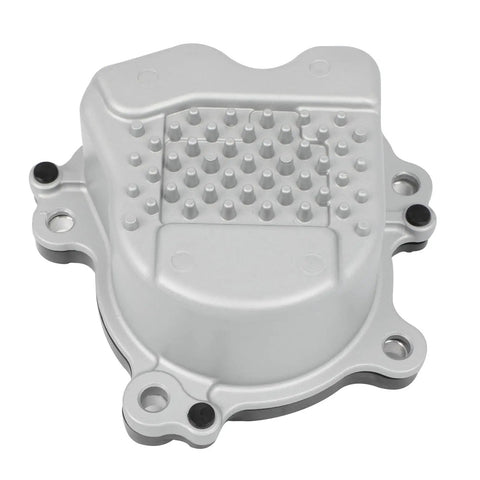 Premium Auxiliary Water Pump Direct Swap For 2013 Through 2018 Lexus Es300h And 2012 Through 2017 Toyota Camry, shiny silver pump with mounting holes.