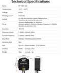 Beefed Up IP68 3 Axis Vibration Sensor With RS485 Modbus RTU technical specifications and dimensions