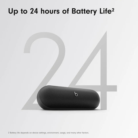 Portable Bluetooth Speaker With Up To 24 Hours Of Battery Life, Water Resistant, Apple And Android Compatible, Matte Black speaker