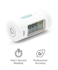 Infrared Forehead Thermometer For All Ages No Touch Quick Readings In One Second With Clear LCD Display Color Coded Fever Alerts Portable Fam Friendly Design For Babies Kids And Adults, white