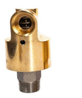 Brass Rotary Joint Swivel Union 360 Degree Water Oil Air Go-To Connector DN25 1 Inch Left Thread Universal Swivel For Hydraulic Piping And Construction Machinery brass close-up