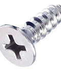 Close-up of Size Ten Phillips Flat Head Wood Screws Five Eighths Inch Marine Grade 316 Stainless Steel Pack Of 2500 Beefy Exterior Fasteners