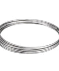 Stainless steel tubing coil, 1/4 in x 10 ft, 304 welded tube, silver