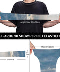 Ice Silk Arm Sleeves For Outdoor Comfort With Moisture Wicking Breathable Fabric Full Length Thumb Hole Sleeve Custom Pattern Sailing Sunset Scene Tranquil Sea And Cloudy Sky Ideal For Hiking Cycling Running