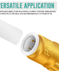 Quarter Inch To Three Eighths Inch Female Threaded Compression Reducing Adapter Lead Free Brass With Leak Free Seal For Water Filtration