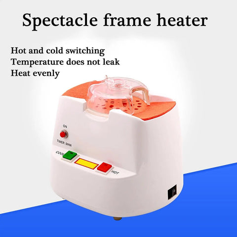 Pro Level Heavy Duty Eyeglasses Frame Heater With Quick Hot And Cold Air Switching Adjustable Ceramic Heating Lens Remolding Machine for Optician Shop Repairs and Frame Fixes, ceramic heater with controls.