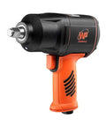 Professional Pro Grade Half Inch Composite Air Impact Wrench With Twin Hammers Quiet Pneumatic Tool Side View