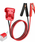 Jump Starter Cables With Adapter For Milwaukee M18 18V Batteries 2ft 8AWG Silicone Wire and Clamps
