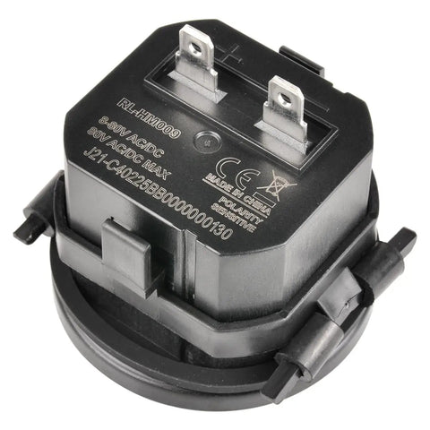 Beefy Built Tough Mechanical Engine Hour Meter Gauge For 8 To 80 Volt DC Or 110 To 250 Volt AC Systems Tracks Running Hours To 99,999.9 0.1 Hour Resolution Simple 2-Inch Round Mount Ideal For Boats ATVs UTVs Snowmobiles Lawn Tractors Generators black 2-inch round electrical hour meter
