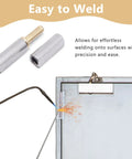 Beefy Weldable Barrel Hinges 2 3 8 by 1 2 Inches Bullet Hinges Carbon Steel Detachable Door Hinge welding demonstration