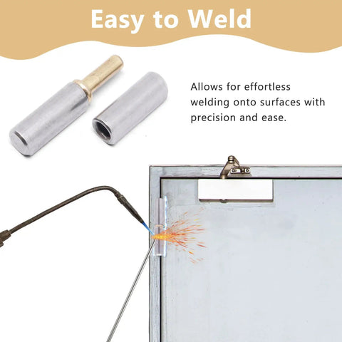 Beefy Weldable Barrel Hinges 2 3 8 by 1 2 Inches Bullet Hinges Carbon Steel Detachable Door Hinge welding demonstration